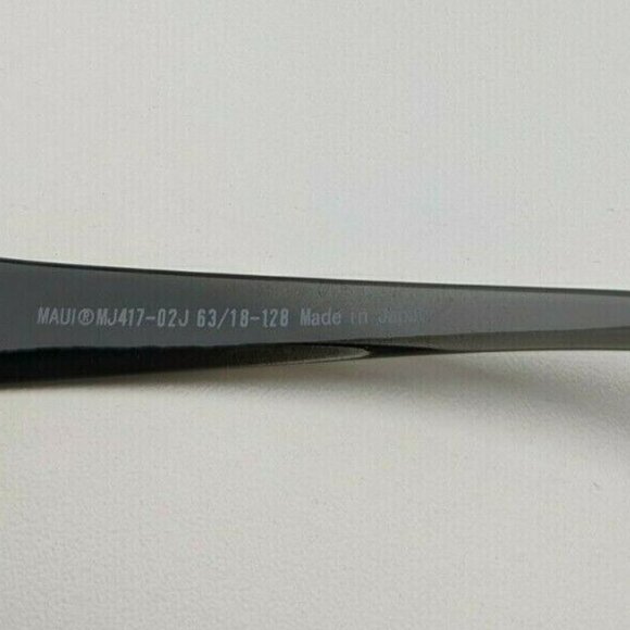 🕶️Made in Japan! Maui Jim MJ417-02J Twin Falls Sunglasses 63/18 128 /KAD345🕶️ - Picture 6 of 6